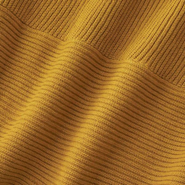 オーガニックコットン コンパクトファネルネックニットトップ