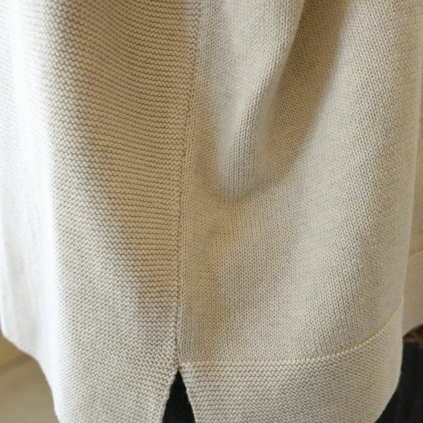 オーガニックコットン VネックTWOニットカーデ