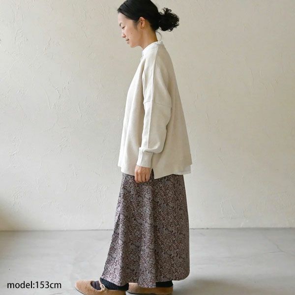 オーガニックコットン VネックTWOニットカーデ