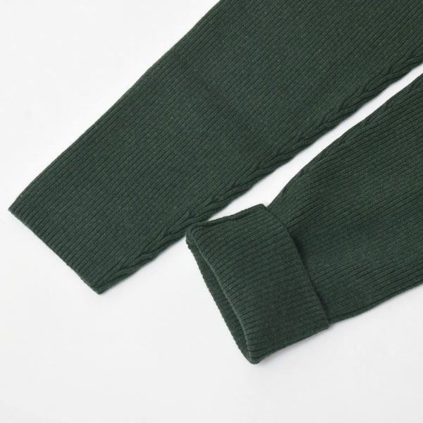 オーガニックコットン リブニットスリムパンツ