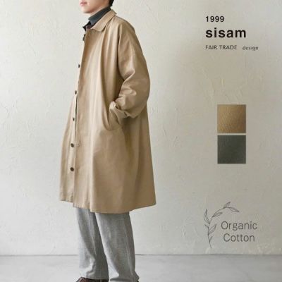 オーガニックコットン ツイルボックスコート