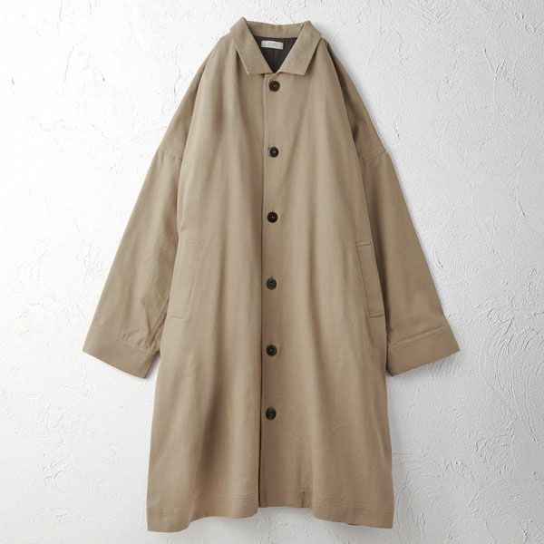 オーガニックコットン ツイルボックスコート