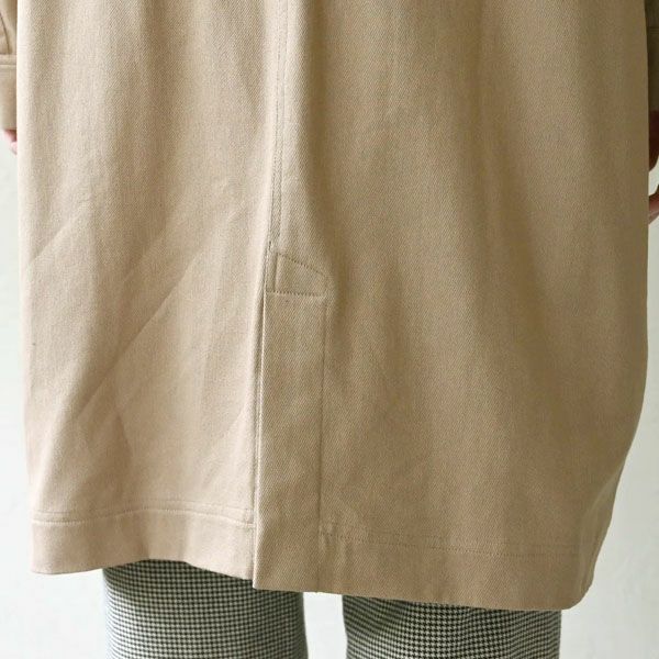 オーガニックコットン ツイルボックスコート