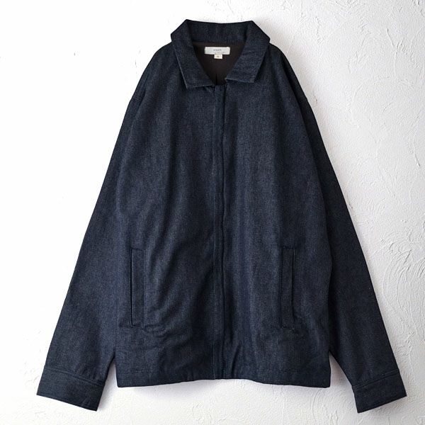 オーガニックコットン デニムジップアップジャケット