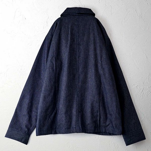 オーガニックコットン デニムジップアップジャケット