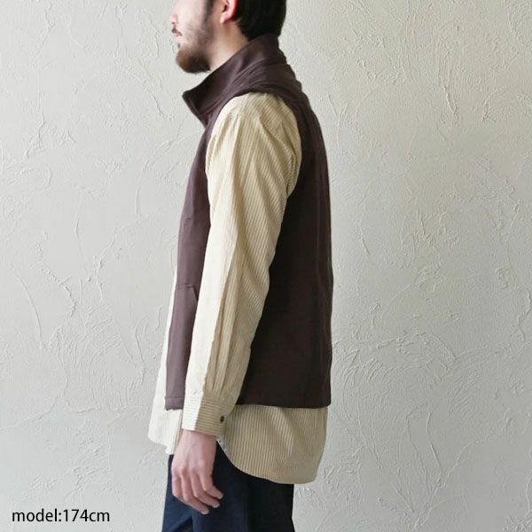 オーガニックコットン ハイネックベスト