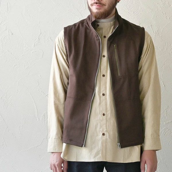 オーガニックコットン ハイネックベスト