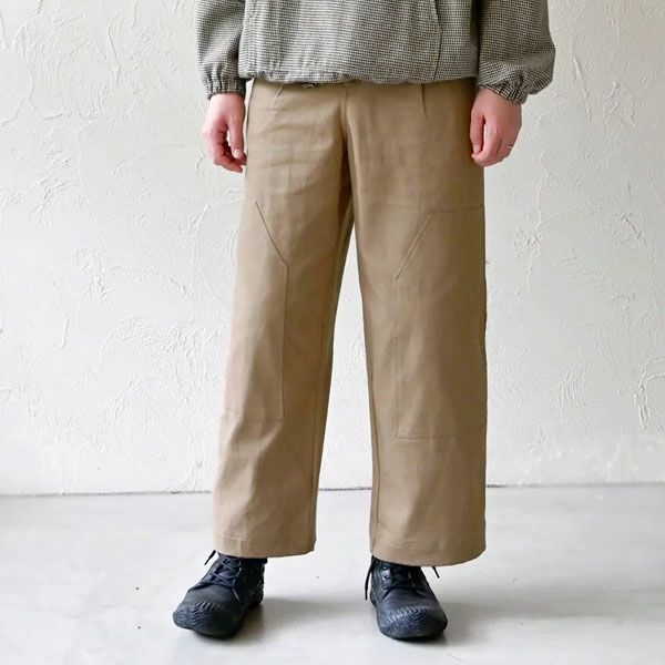 オーガニックコットン ツイルニーパッチパンツ