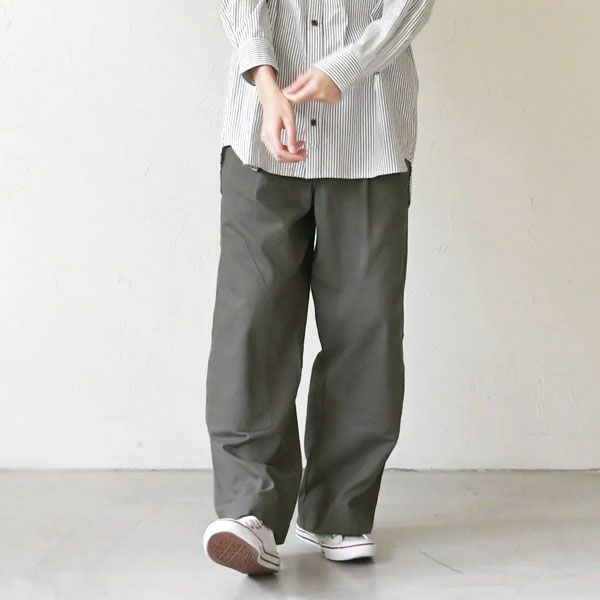 オーガニックコットン ツイルニーパッチパンツ