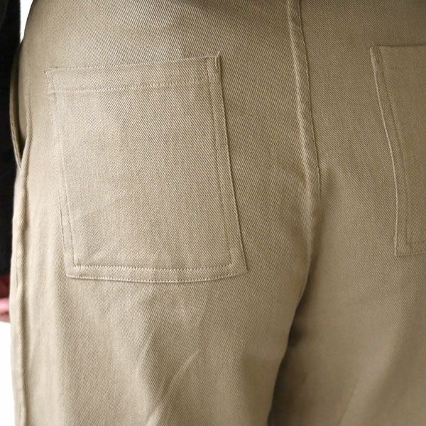 オーガニックコットン ツイルニーパッチパンツ