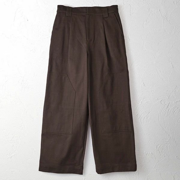 オーガニックコットン ドビーニーパッチパンツ