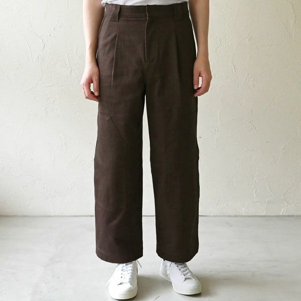 オーガニックコットン ドビーニーパッチパンツ