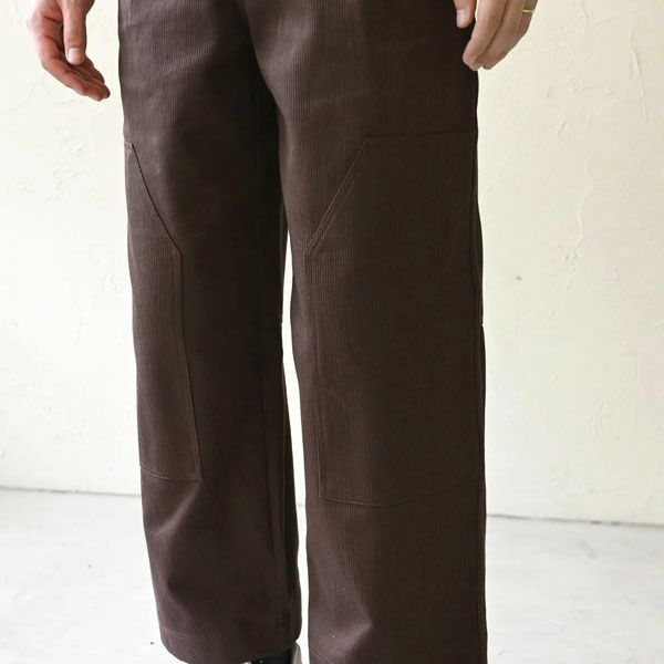 オーガニックコットン ドビーニーパッチパンツ