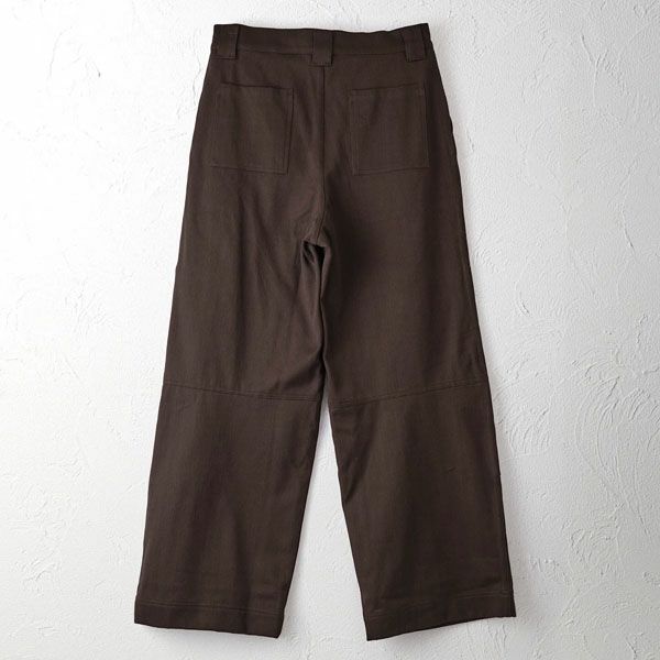 オーガニックコットン ドビーニーパッチパンツ