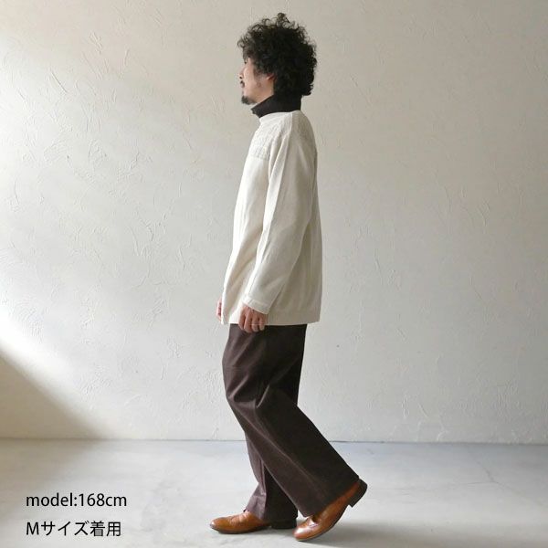 オーガニックコットン ドビーニーパッチパンツ