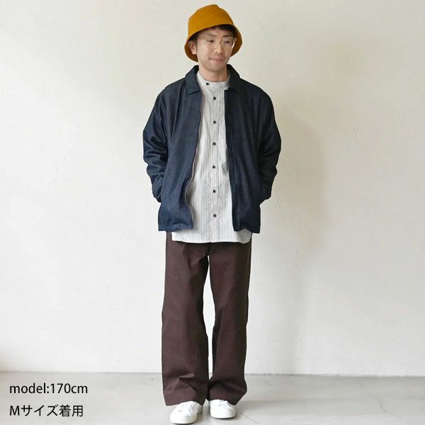 オーガニックコットン ドビーニーパッチパンツ