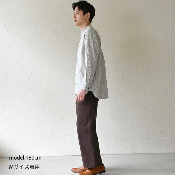 オーガニックコットン ドビーニーパッチパンツ