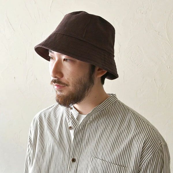 オーガニックコットン ユニセックスドビーリバーシブルハット