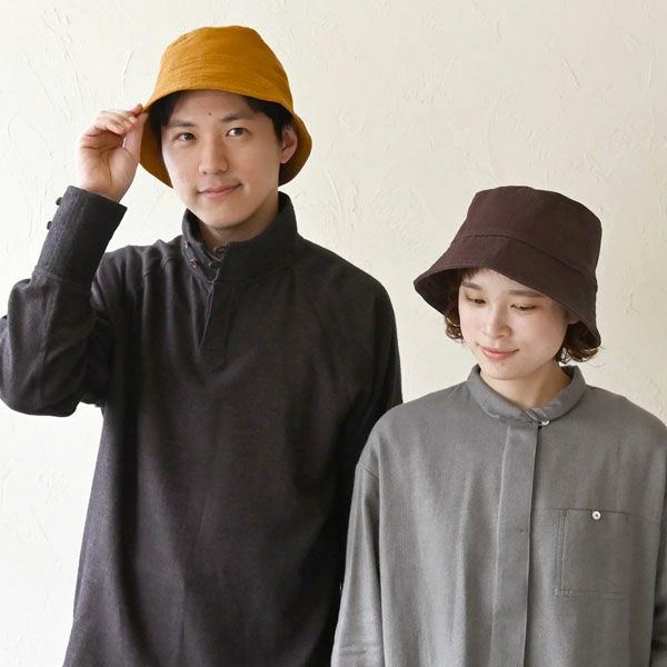 オーガニックコットン ユニセックスドビーリバーシブルハット