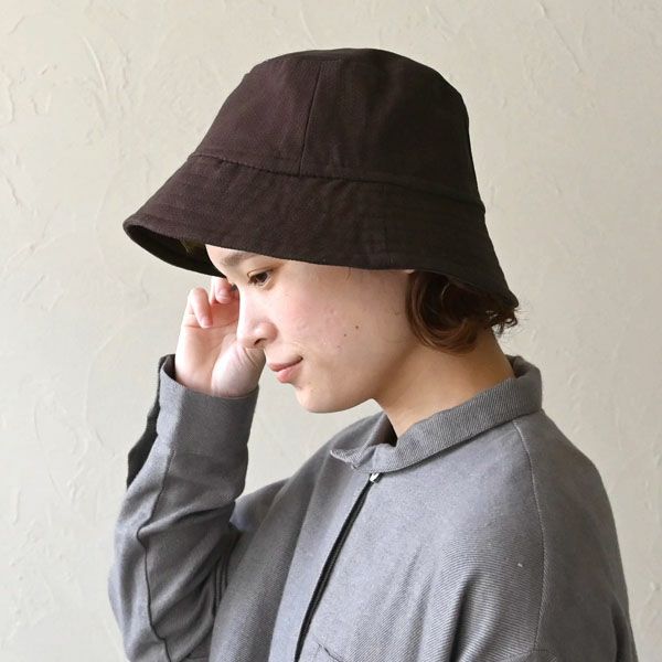 オーガニックコットン ユニセックスドビーリバーシブルハット