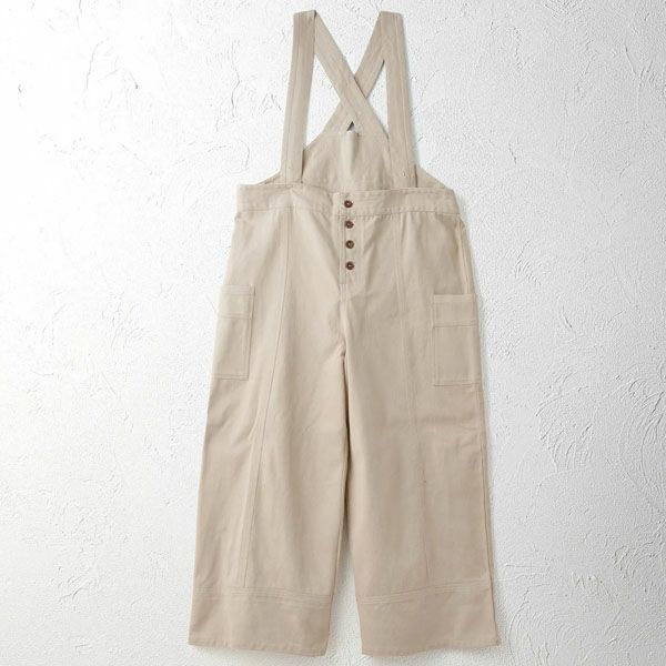 オーガニックコットン ツイルバザールサロペット