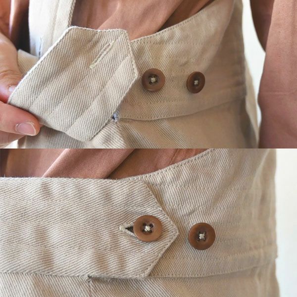 オーガニックコットン ツイルバザールサロペット