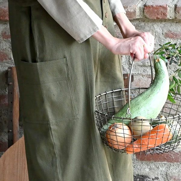 オーガニックコットン ツイルバザールサロペット