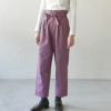 オーガニックコットン ツイルハイウエストパンツ