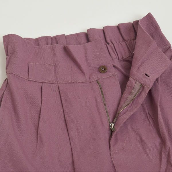 オーガニックコットン ツイルハイウエストパンツ