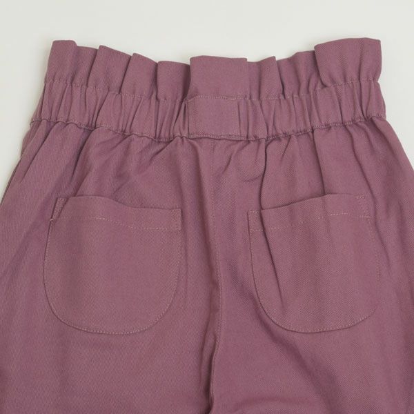 オーガニックコットン ツイルハイウエストパンツ