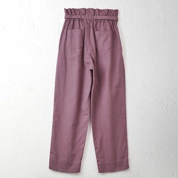 オーガニックコットン ツイルハイウエストパンツ