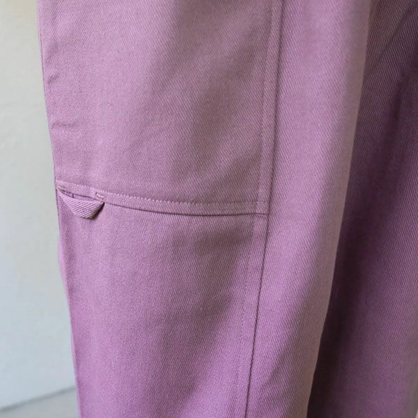 オーガニックコットン ツイルパネルワークパンツ