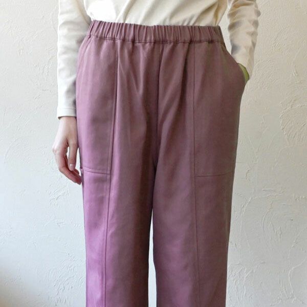 オーガニックコットン ツイルパネルワークパンツ