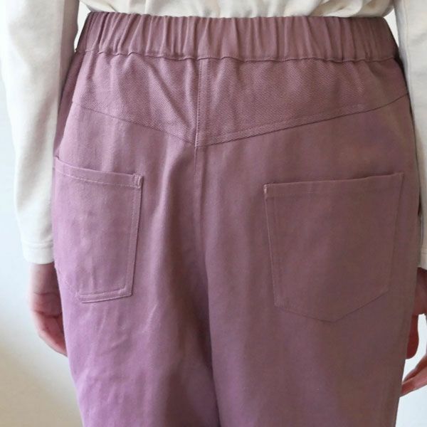 オーガニックコットン ツイルパネルワークパンツ