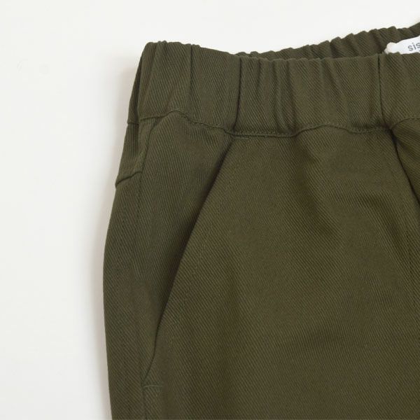 オーガニックコットン ツイルパネルワークパンツ