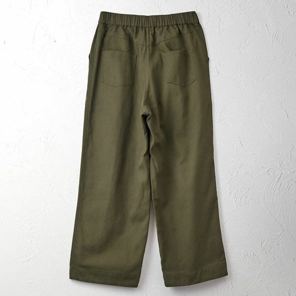 オーガニックコットン ツイルパネルワークパンツ