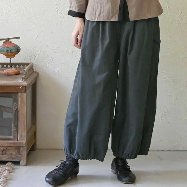 オーガニックコットン コーデュロイターバンパンツ