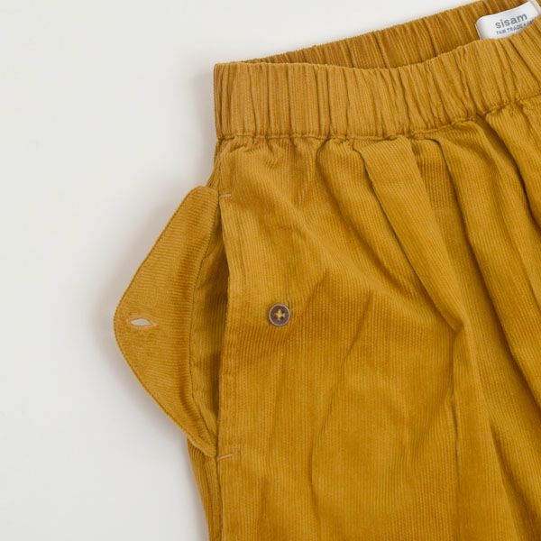 オーガニックコットン コーデュロイターバンパンツ