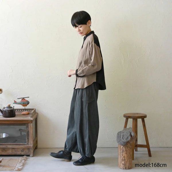 オーガニックコットン コーデュロイターバンパンツ