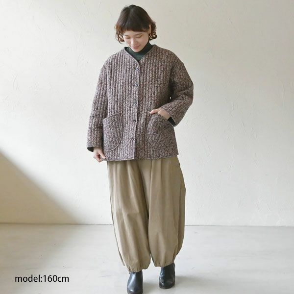 オーガニックコットン コーデュロイターバンパンツ