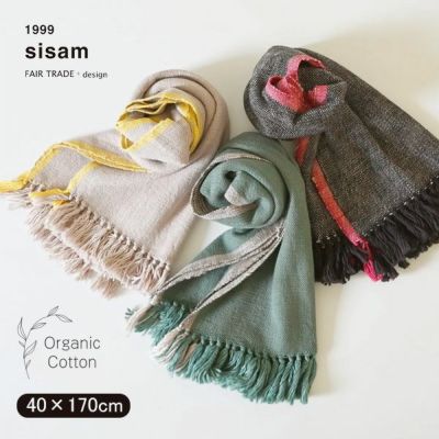 オーガニックコットン モタ手織ストール