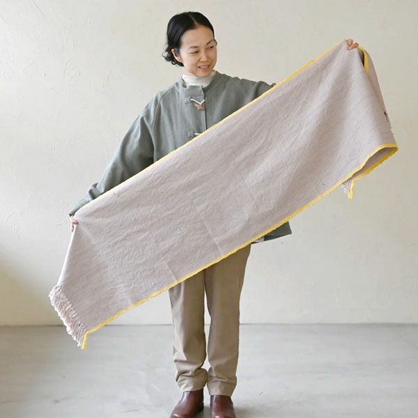オーガニックコットン モタ手織ストール