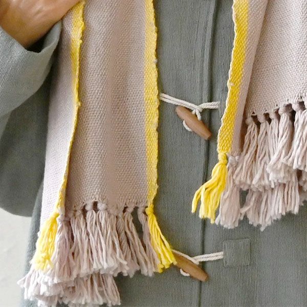 オーガニックコットン モタ手織ストール