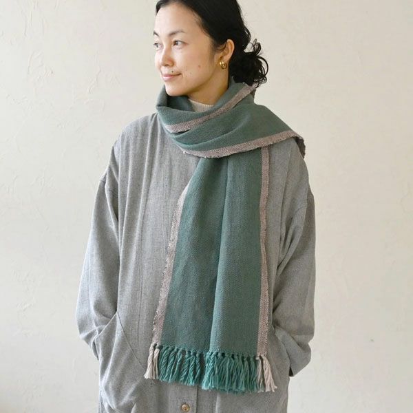 オーガニックコットン モタ手織ストール