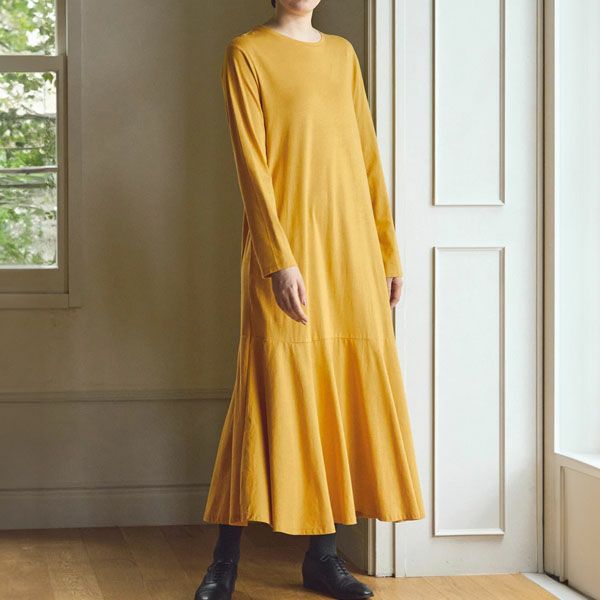 オーガニックコットン 天竺マーメイドワンビース