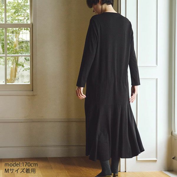 オーガニックコットン 天竺マーメイドワンビース