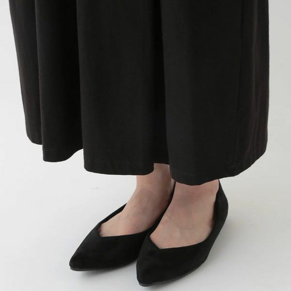 オーガニックコットン 天竺 ミディ スカート