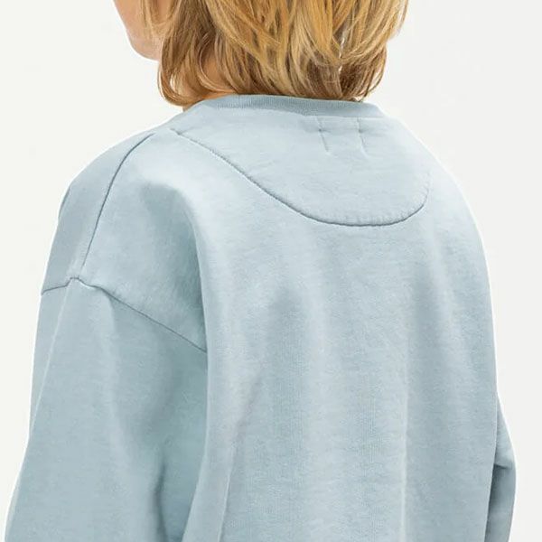 オーガニックコットン キッズ 裏起毛 クルーネックスウェットシャツ