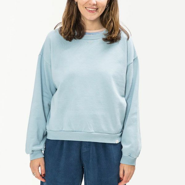 オーガニックコットン 裏起毛 ライトスウェットシャツ