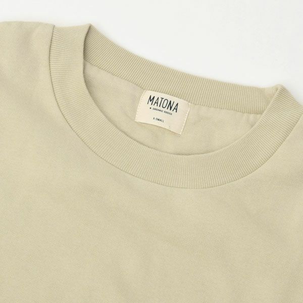 オーガニックコットン 裏起毛 ライトスウェットシャツ